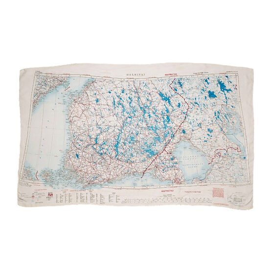 Christopher Raeburn Helsinki silk map scarf